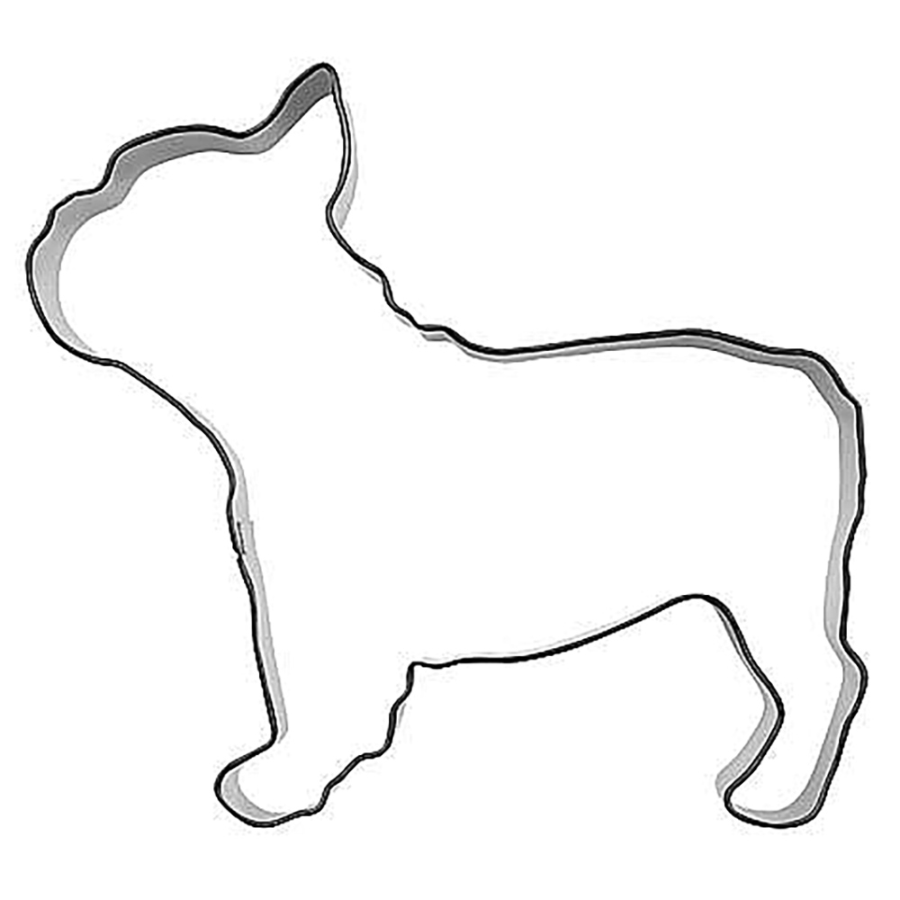 Gingerbread mold of a French bulldogg