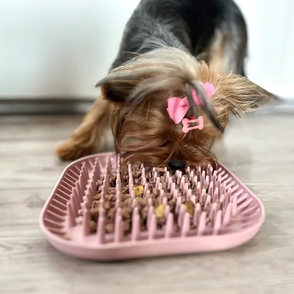 Fiboo slow feeder spiky lick mat for dog