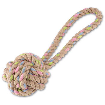 Repboll hundleksak med handtag Beco Pets tillverkad av hampa