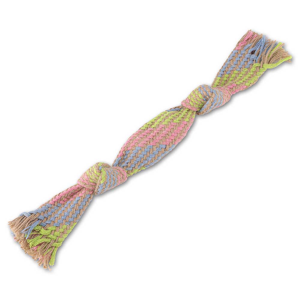 Beco hemp rope with a squeak dog toy