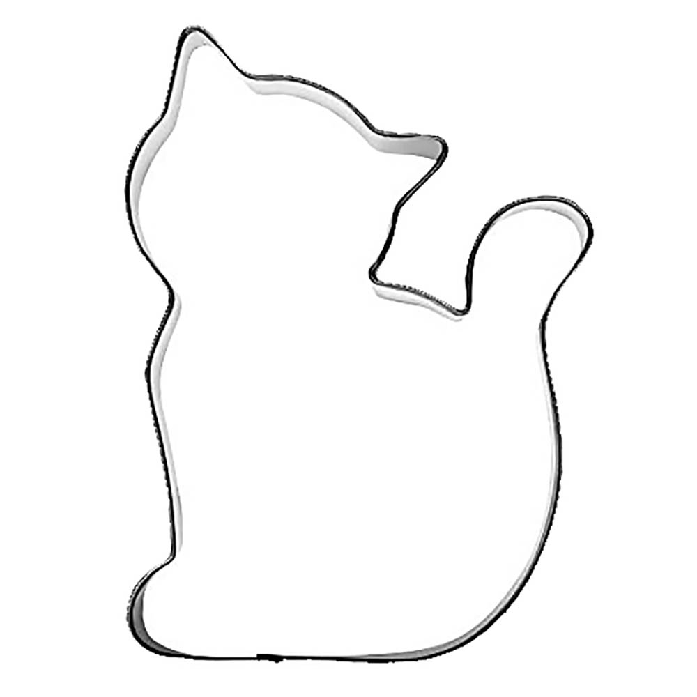 Gingerbred mold in the shape of a cat