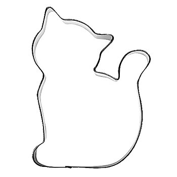 Kakform som ser ut som en katt till påpparkaksbakning
