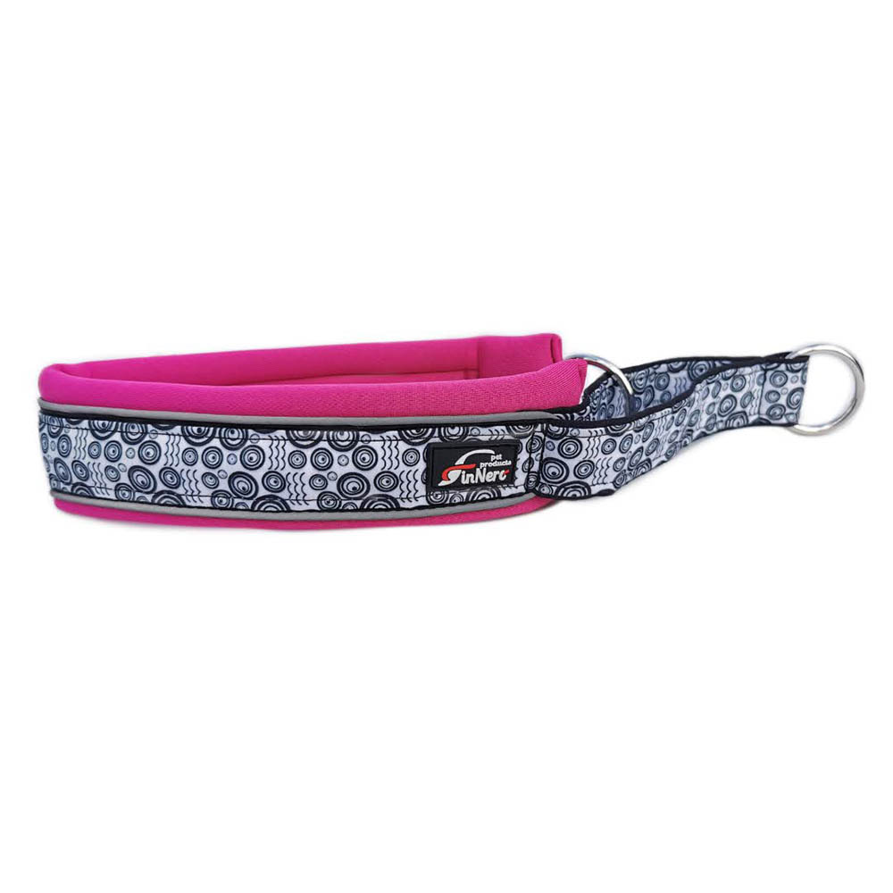 Orange halvstryp hundhalsband från FinNero Ocean sport collar