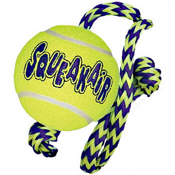Hundleksak tennisboll med rep pip