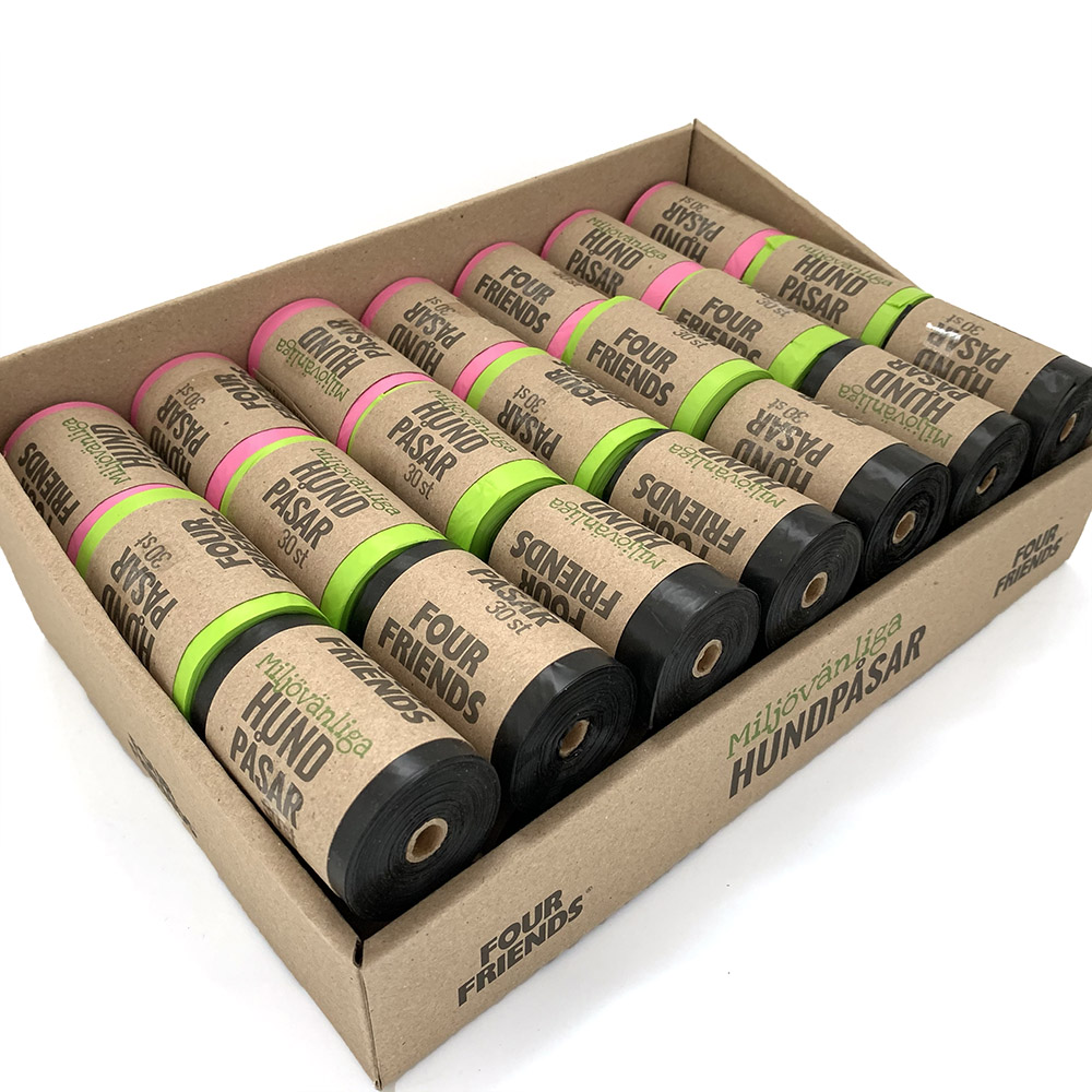 Four Friends poop bags - big pack 42 rolls