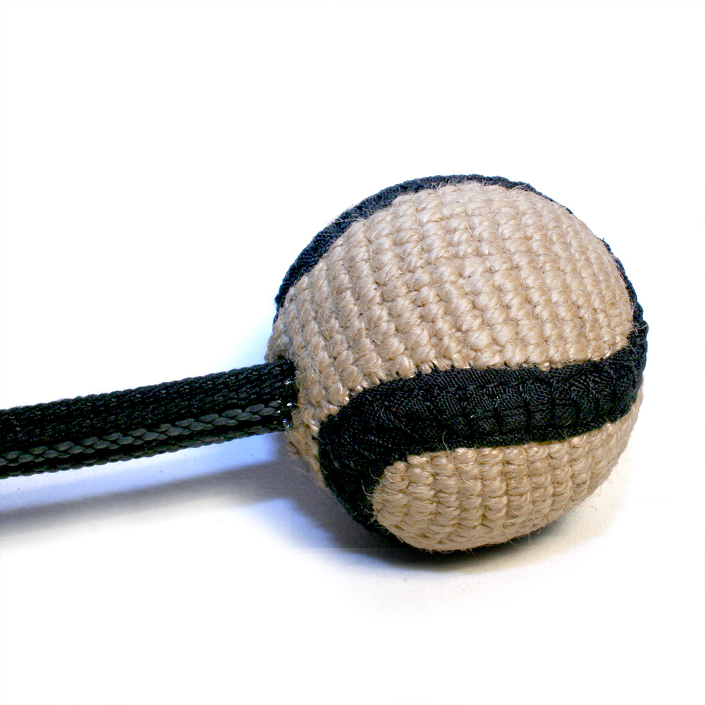 Jute play ball with handle - 5