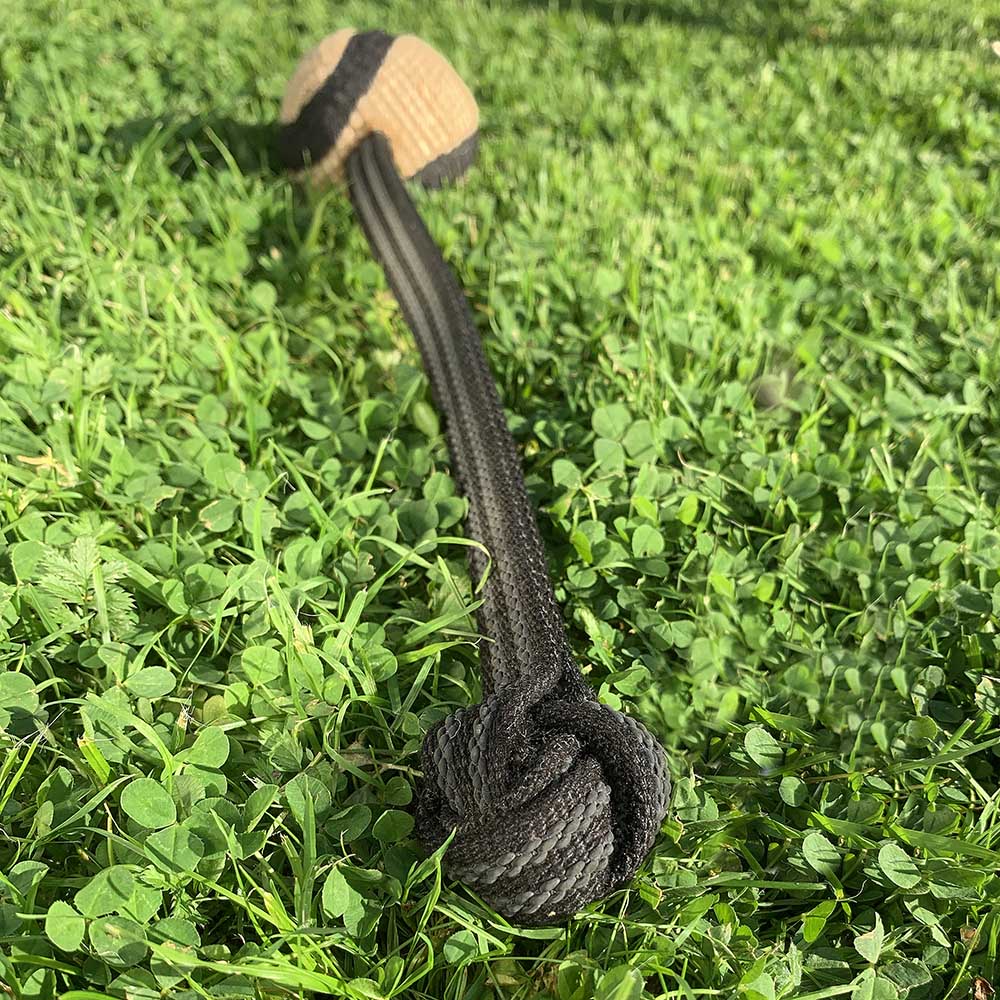 Jute play ball with handle - 3