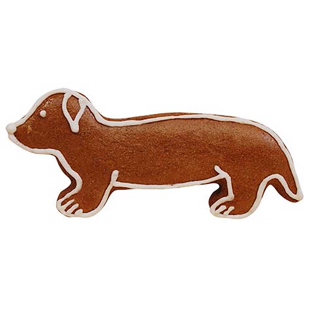 Bake a cookie in the shape of a dachshund
