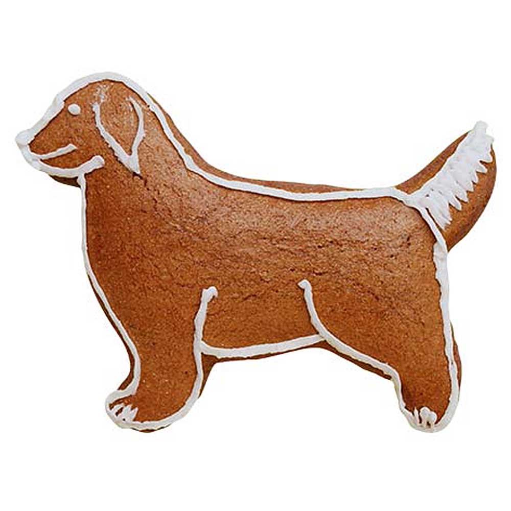 Gingerbread mold golden retriever
