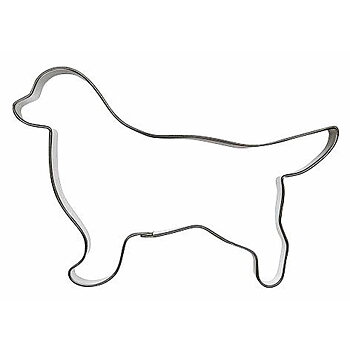 Pepparkaksform av en golden retriever