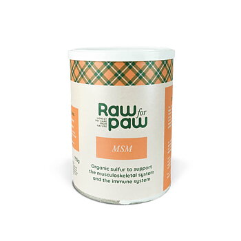 MSM kosttillskott till hund från svenska Raw for paw