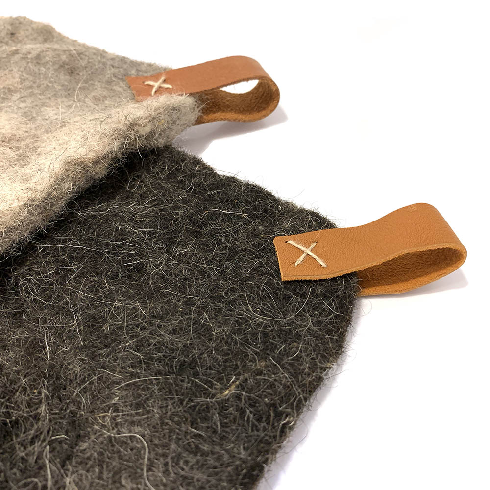 Pot holder of wool 2 pcs - 3