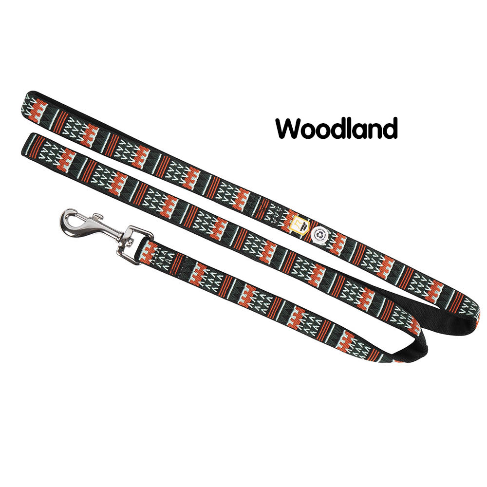 Woolly wolf leash woodland