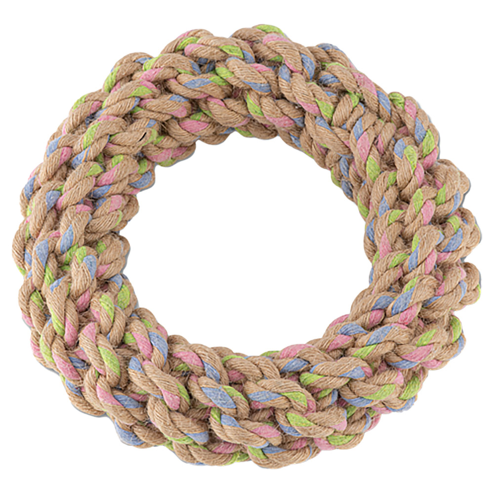 Beco hemp rope ring dog toy