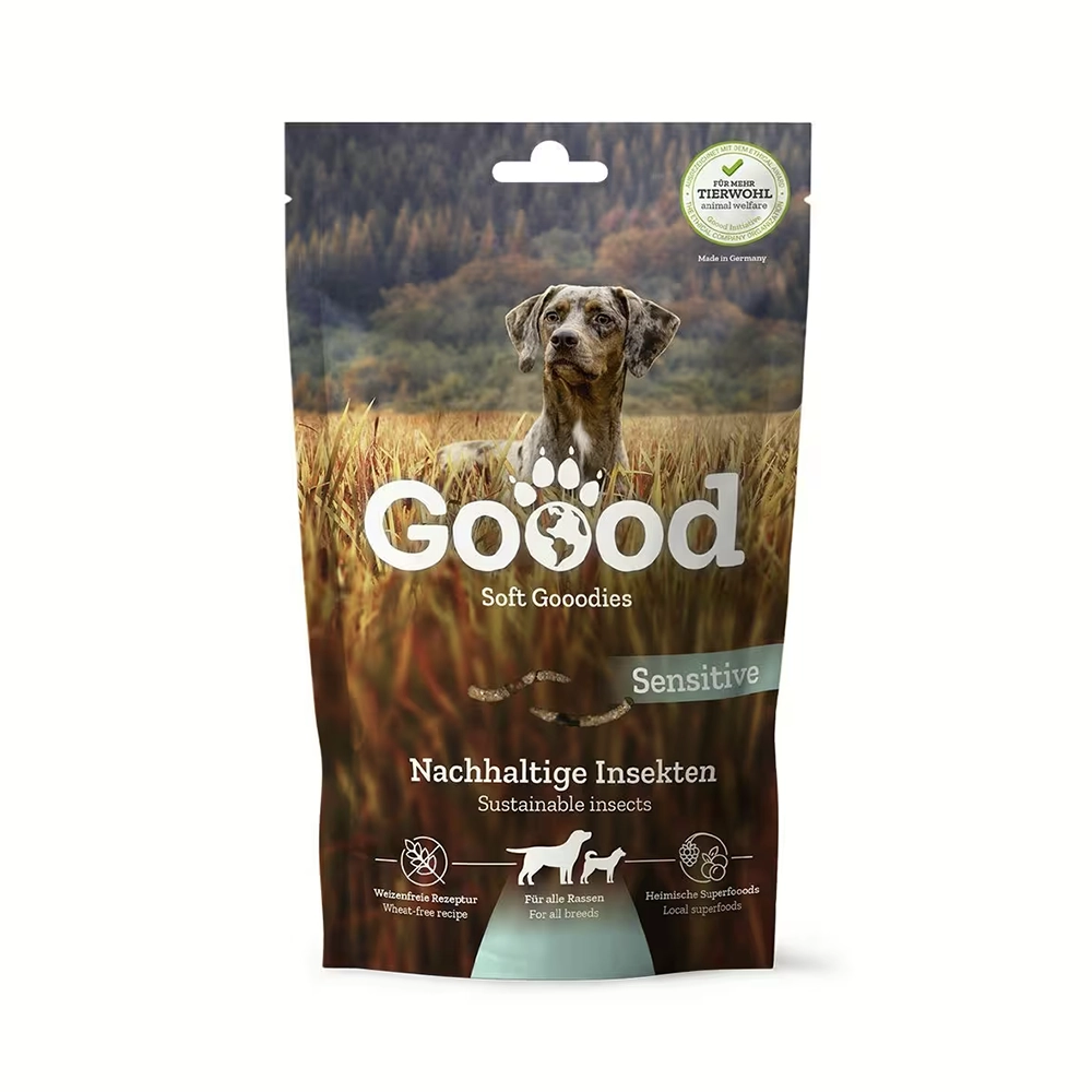 Goood soft gooodies dog treat lamb, trout, insect and chicken