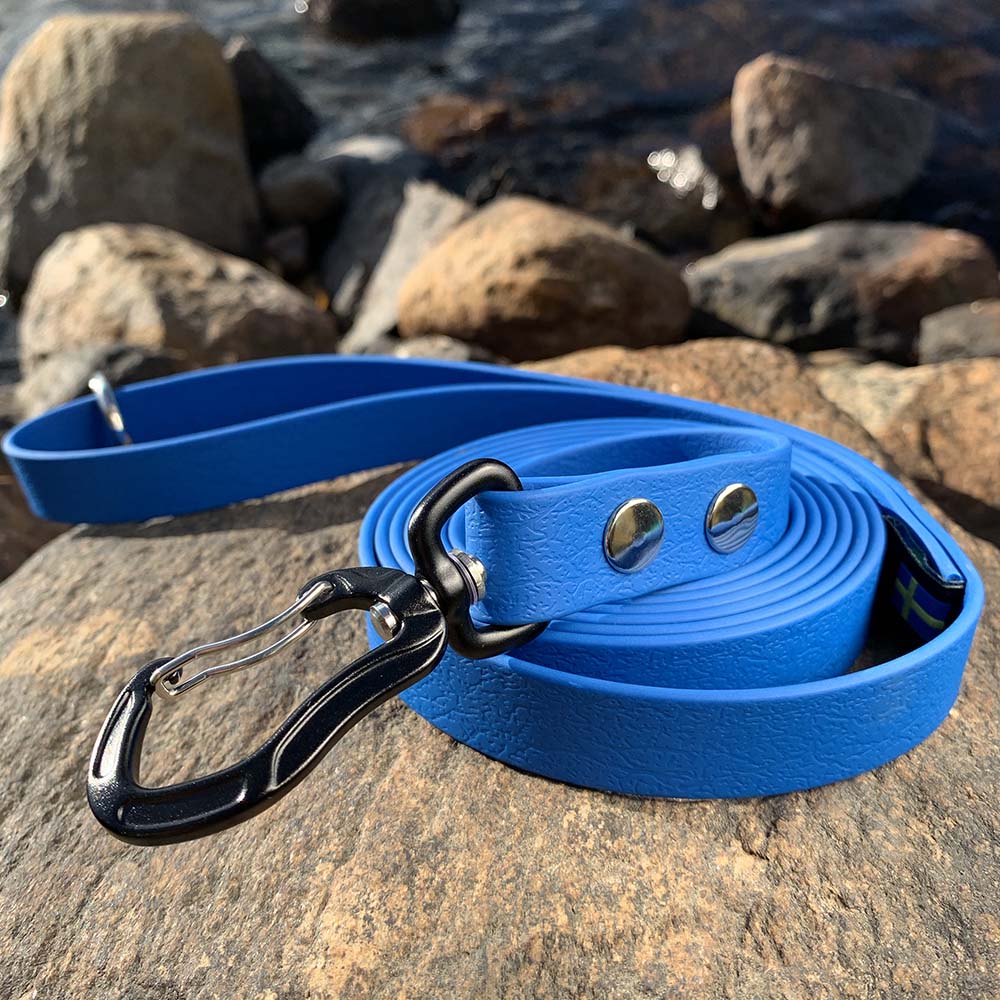 Hundkoppel biothane blå