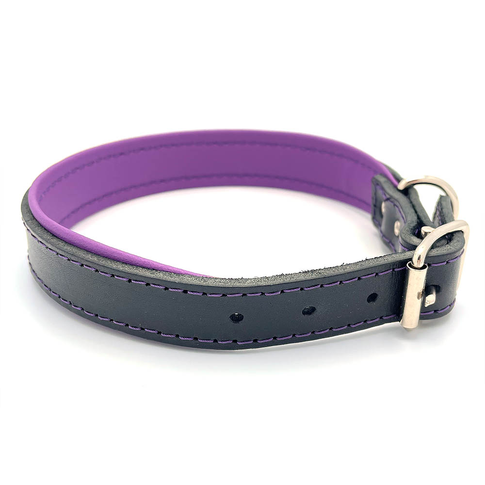 Alac leather collar - pink size 55 - 4