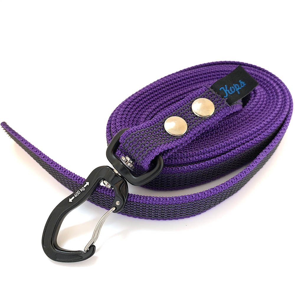 Lila nosework koppel utan handtag hundkoppel med antiglid