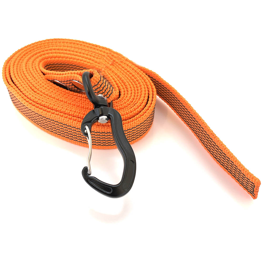 nosework koppel orange utan handtag 3 och 5 meter  antiglid hundkoppel