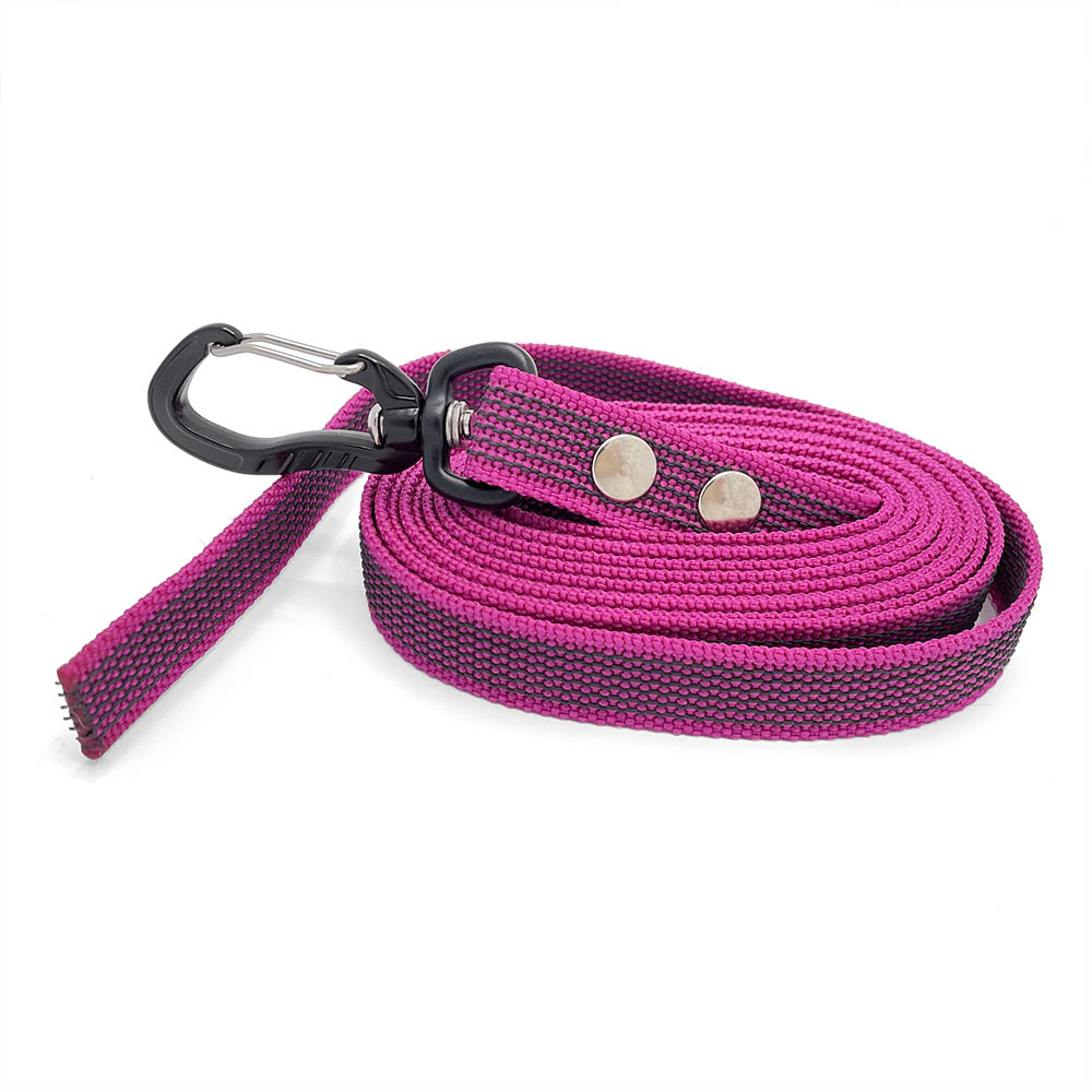 5 meter rosa nosework koppel med antiglid