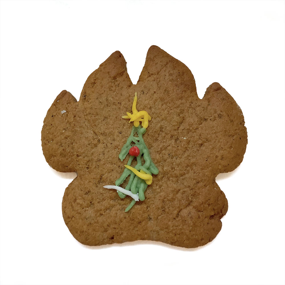 Paw print gingerbread