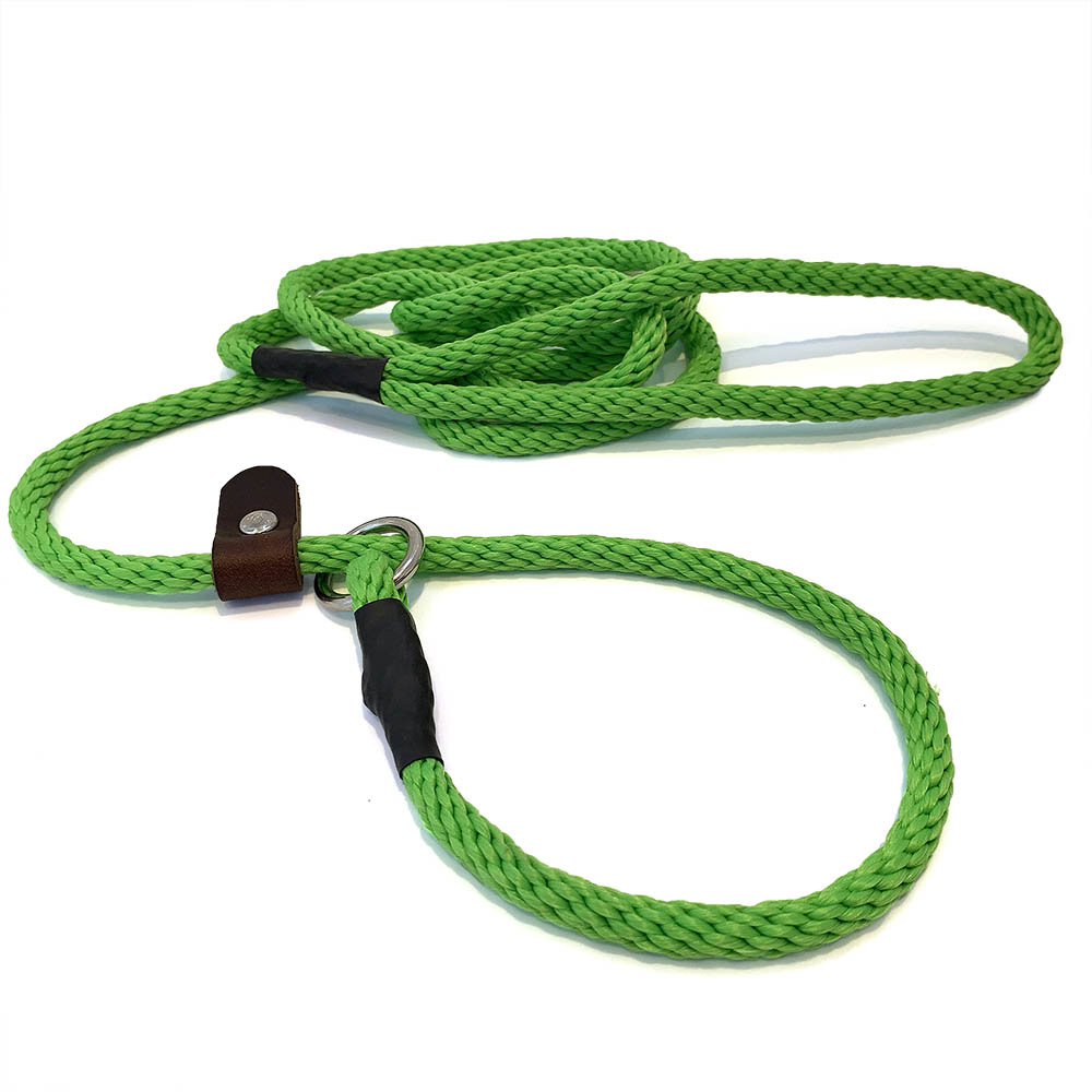 Rope leash and collar in one