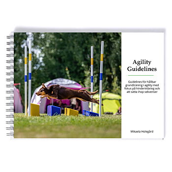 Agility guidelines dog book in Swedish Mikaela Holegård 