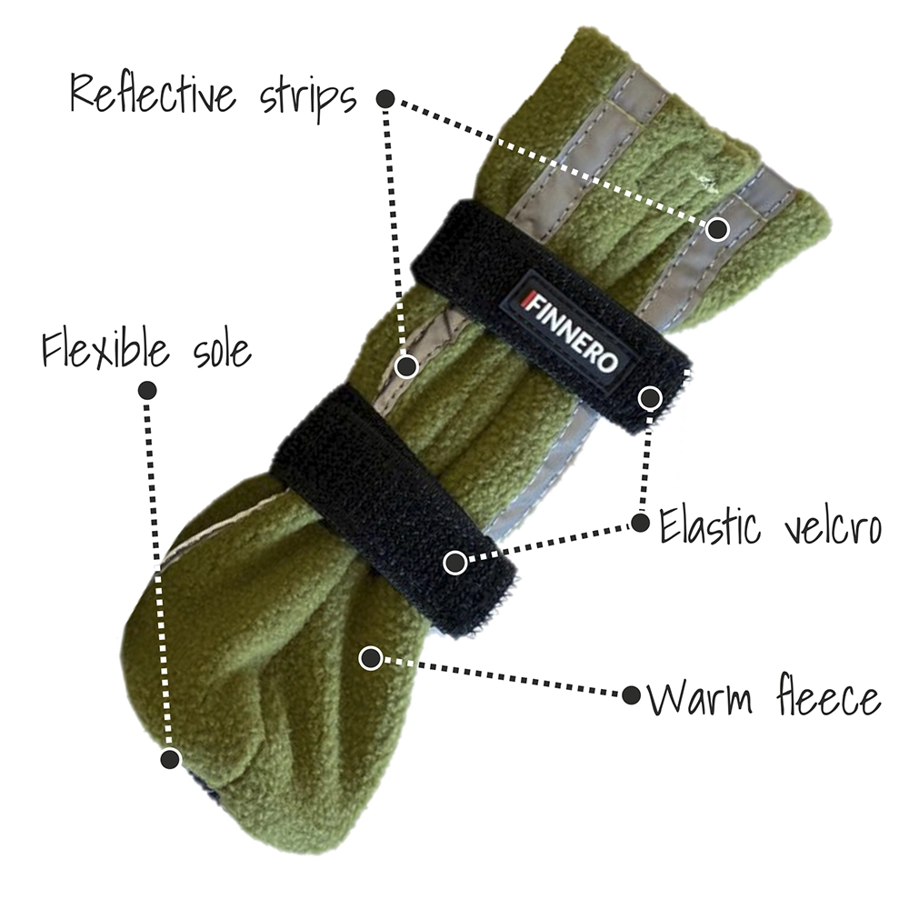 Halla reflective booties - 4 pcs - 9