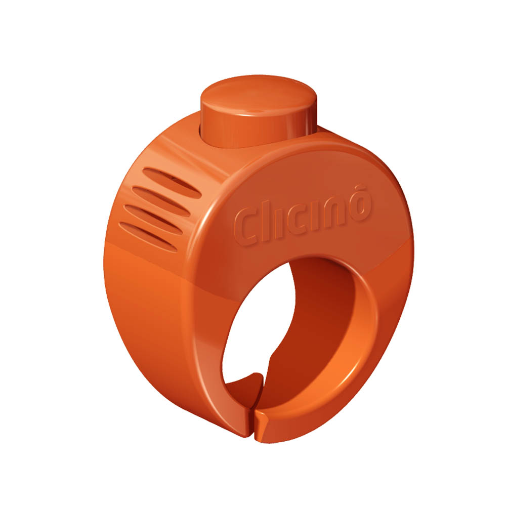 Orange klicker ring till hundträning klickerträning katt 