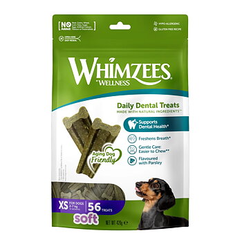 WHIMZEES soft dental sticks for the old senior dog