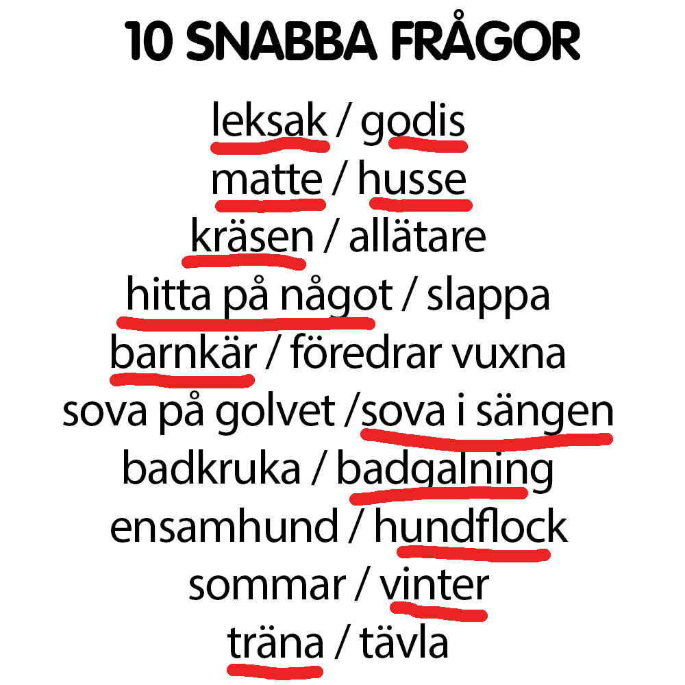 Snabba frågor Una