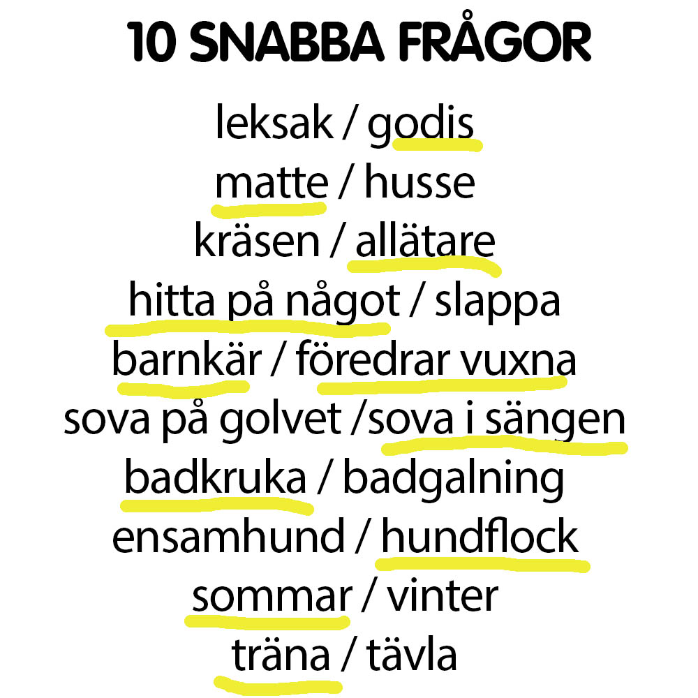 Snabba frågor Gollum