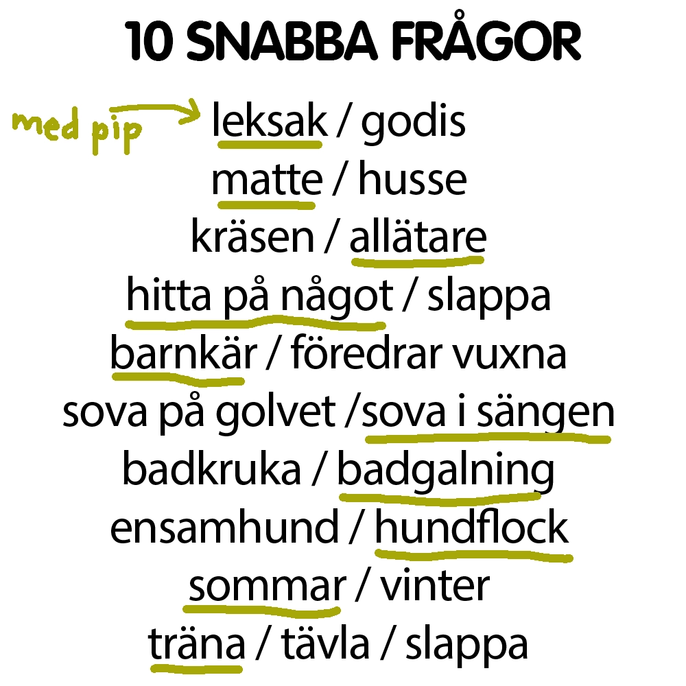 Snabba frågor Charlie