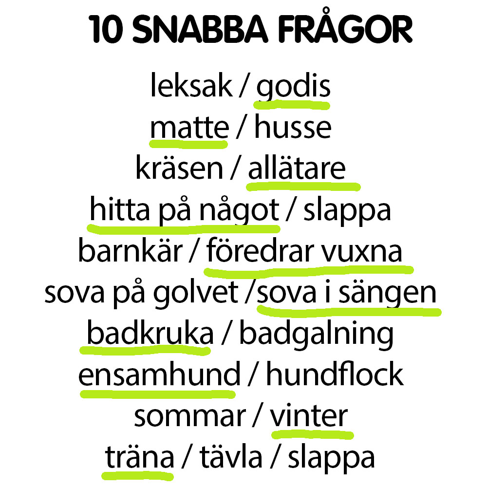 Snabba frågor Ruth