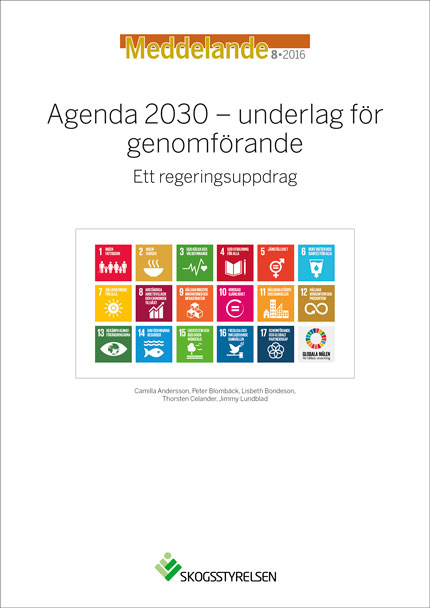 Meddelande 2016:8, Agenda 2030 - underlag för genomförande - Ett regeringsuppdrag