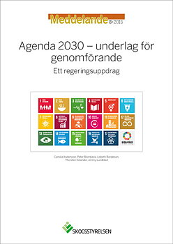 Meddelande 2016:8, Agenda 2030 - underlag för genomförande - Ett regeringsuppdrag