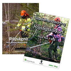 Paket med Röjsågning och annan skogsvårdsteknik och Studiehandledning Röjsågskörkort