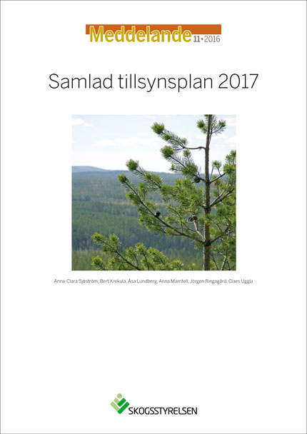 Meddelande 2016:11 Samlad tillsynsplan 2017