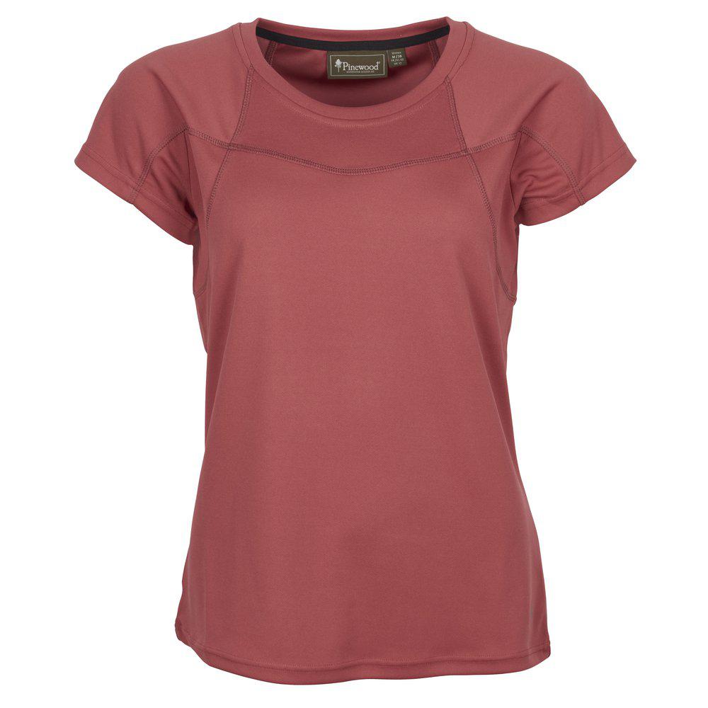 Pinewood  Finnveden Funktions T-Shirt Dam Rusty Pink Rosa