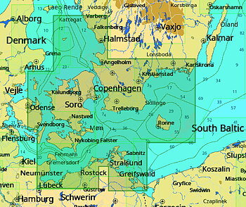 C-MAP Kullen - Malmö M109,  MAX Sjökort