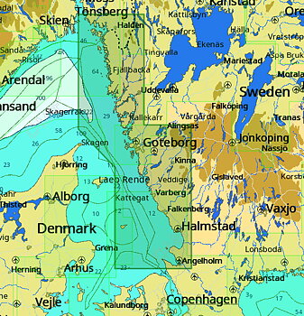 C-MAP Höganäs - Fredrikstad M271,  MAX Sjökort