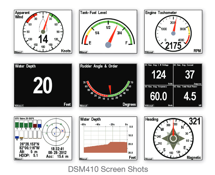 DSM410-01  Multifunktionsdisplay för N2K - 5