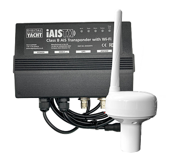 Digital Yacht iAISTX AIS transponder med GV30 VHF och GPS kombiantenn .