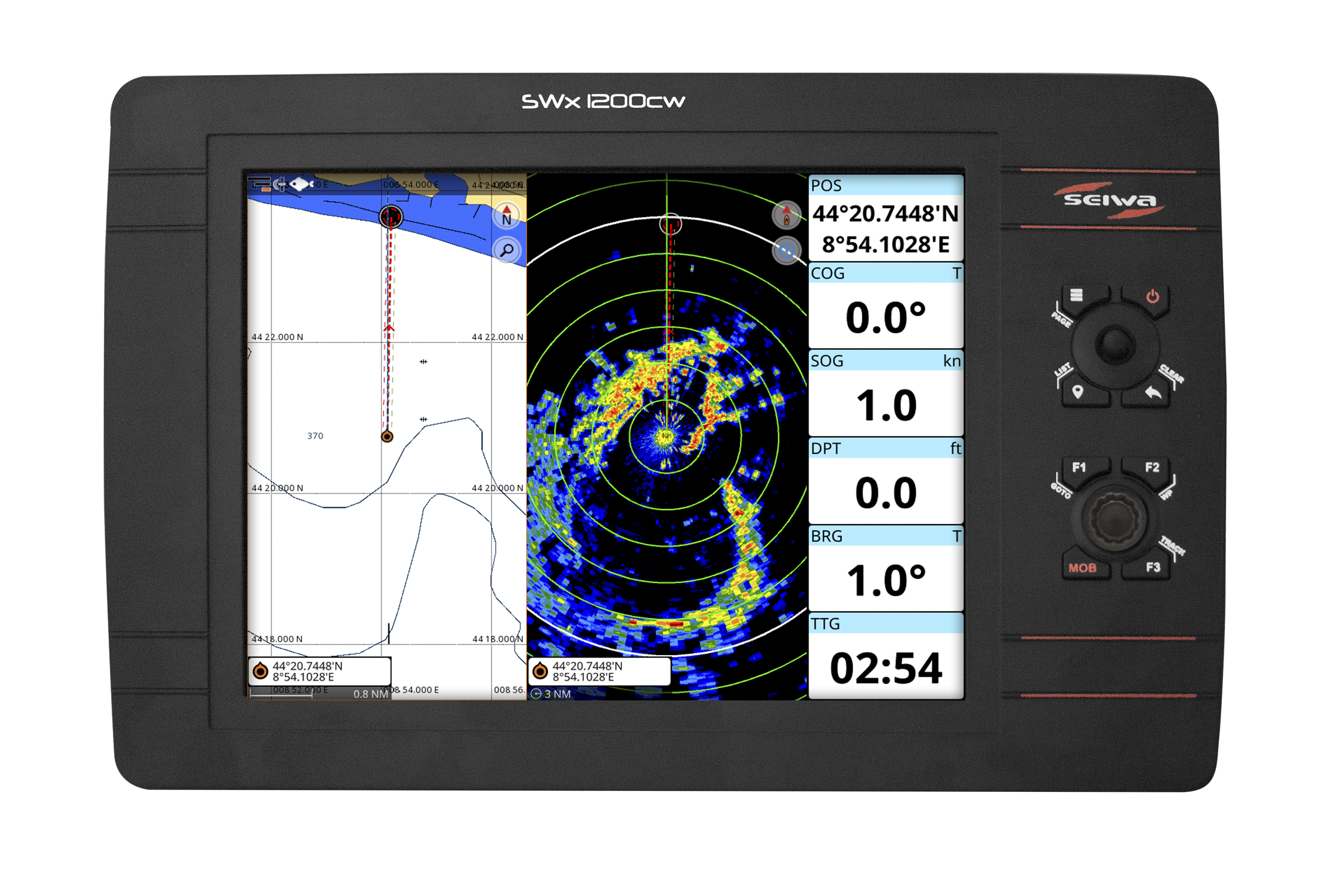 Seiwa SWx 1200 w N2K Touch Plotter - 3