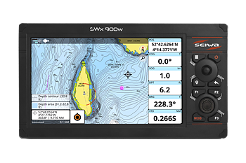 Seiwa SWx 900w N2K Plottermed pekskärm och knappar