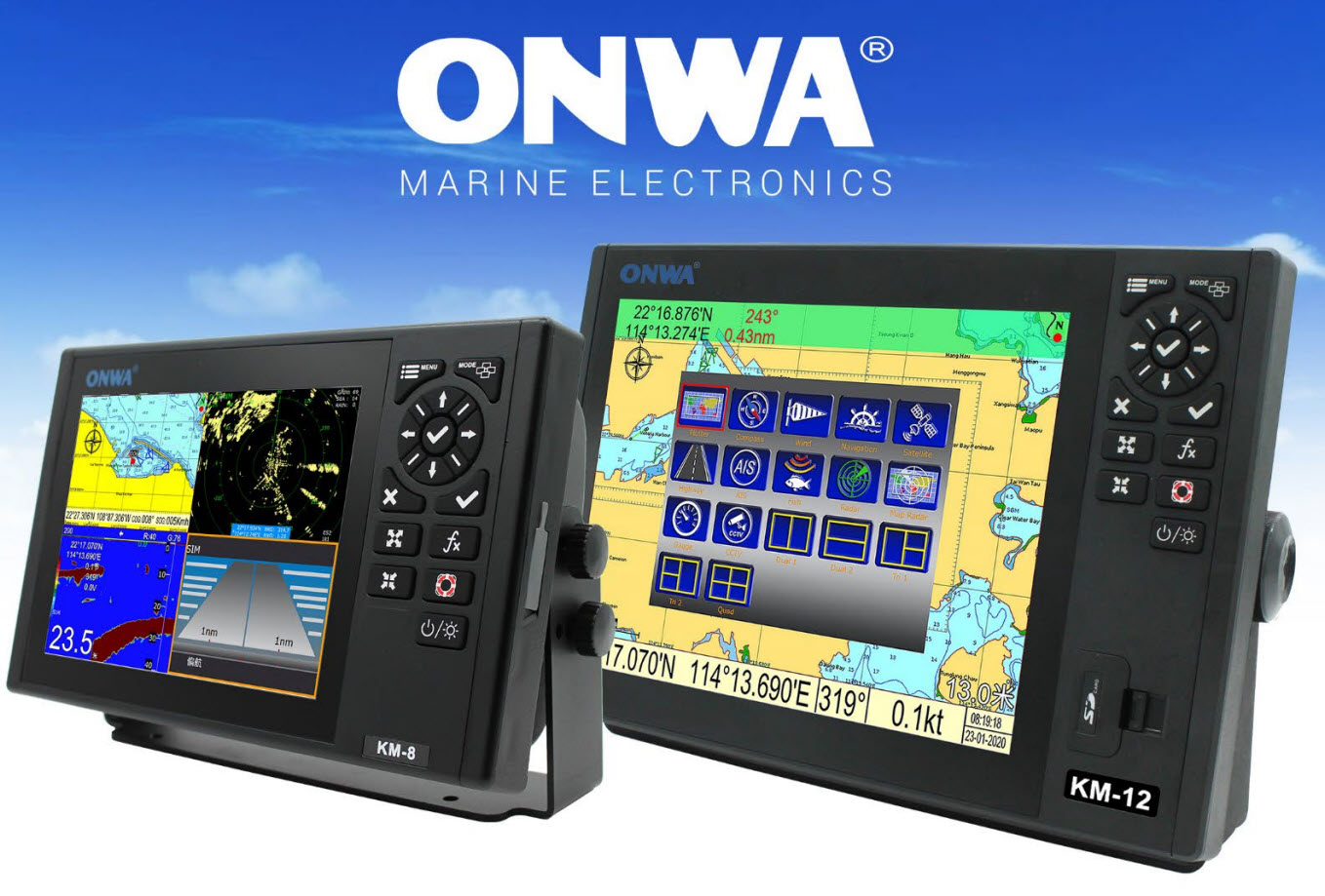 KM-12 12" Plotter  från Onwa NMEA2000 - 4