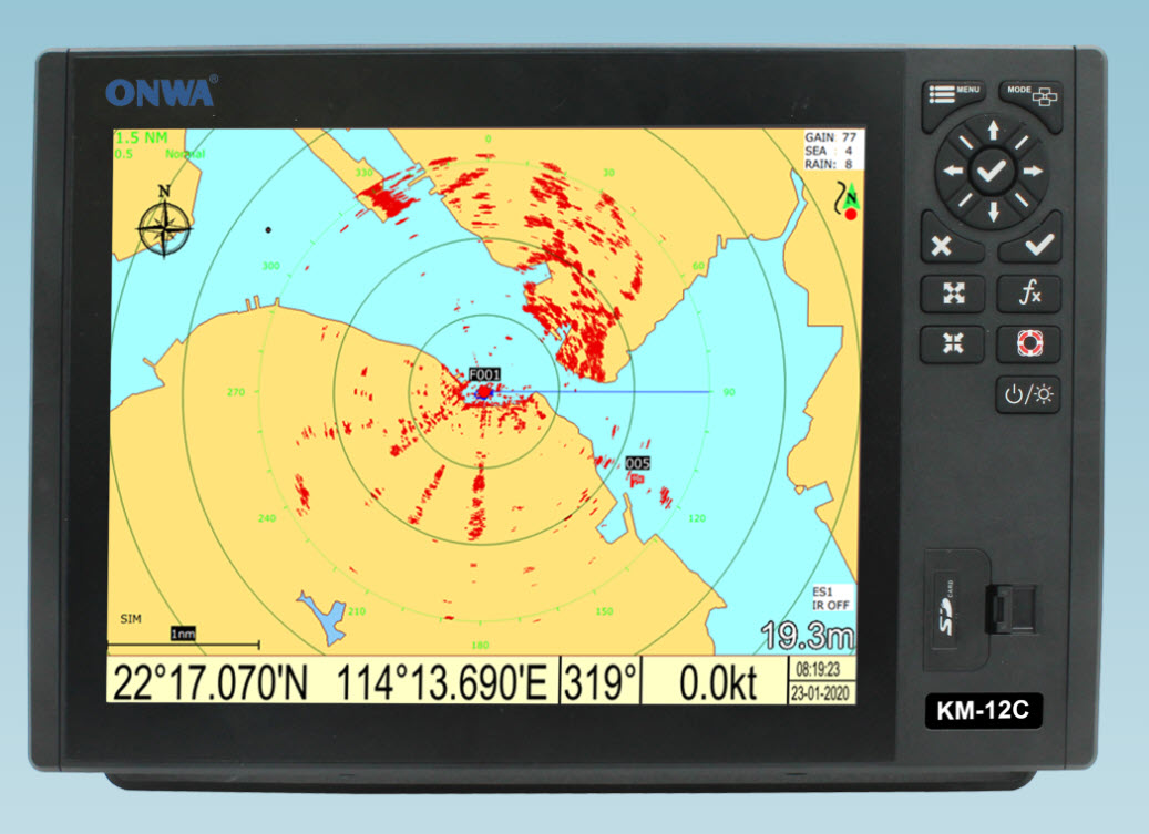 KM-12 12" Plotter  från Onwa NMEA2000 - 6