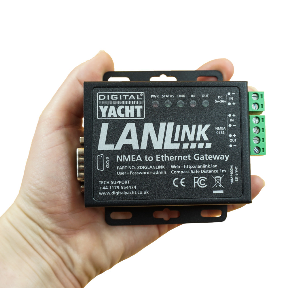 Digital Yacht LANLink, NMEA-Ethernet Gateway