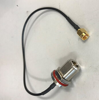 Coax Cable N female / 30cm RG-174 / SMA male