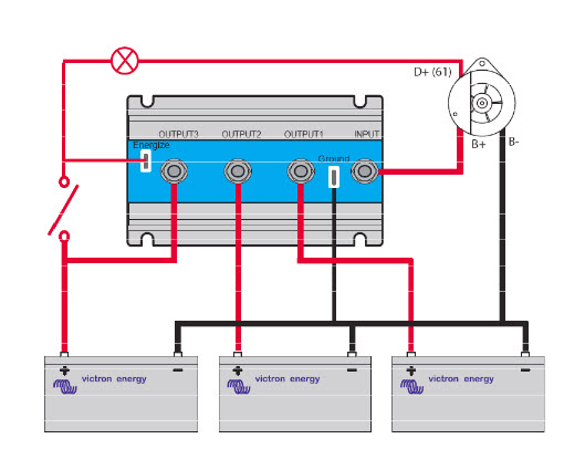 ArgoFET - 100A Batteriisolator - 3
